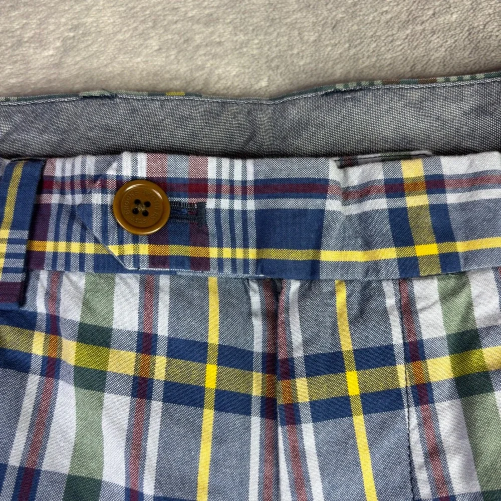 Brooks Brothers Bermuda Shorts Mens 40 Multi Plaid Cotton Madras Preppy New